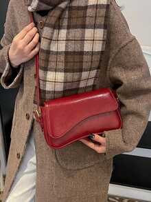 Fashionable Women's Crossbody Bag Suitable For Daily Outings, Travel, Shopping And Strolling - Red - View 3
