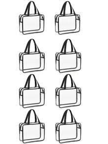 Tas Penyimpanan PVC Transparan Besar Tahan Air dengan Resleting, Tas Jinjing Portabel yang Dapat Digunakan Kembali, Penyimpanan Balok Bangunan dan Puzzle, Tas Organizer Perjalanan - MultiWarna - View 16