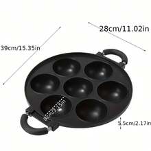 1pc Multi-Functional 7-Hole Octopus-Shaped Mold, Egg Cake Mold And Multi-Functional Non-Stick Kitchen Cooking Pot, Easy To Clean And Space-Saving Design - Perfect For Home Cooking And Outdoor Activities - View 3