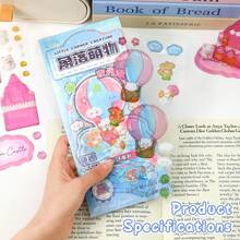 Cartoon Glow-In-The-Dark 3D Embossed Stackable Stickers, Fun Play Stickers, Embossed Stickers, Cute Girl Crystal Stickers, 4 Styles Available, Rich Material Options, Solid Phone & Water Cup Decorative Stickers - 3D Glow-in-the-dark Relief Sticker - View 7