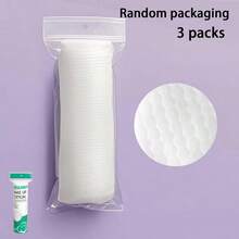 300/200/150/100/50 miếng bông tẩy trang tròn tái sử dụng, bông cotton không gây dị ứng để tẩy trang và chăm sóc da, bông cotton cao cấp, miếng bông hai mặt, miếng tẩy trang dày 3 lớp, ít gây kích ứng, phù hợp cho mọi loại da - Nhiều màu - Xem 14
