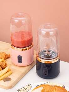 Blue/Pink Portable Juice Blender, 800mAh Rechargeable, With 6-Blade Fruit Juicer, Suitable For Sports, Travel, Outdoor, Small Electric Mini Blender - Below 0.5L - View 8