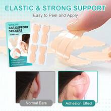 VIANOMI 40pcs Self-Adhesive Ear Support Lifting Patches, Ball And Special Occasion Beauty Ear Support Tape, Self-Adhesive Makeup Ear Shaping Patches, Long-Lasting Ear Self-Adhesive, Party Makeup Invisible Beauty Accessory - Apricot - View 2