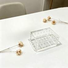 1個 18/30孔美甲鑽頭收納盒，大容量桌面美甲拋光頭展示架，防丟美甲鑽頭收納容器 - 彩色 - 查看 12