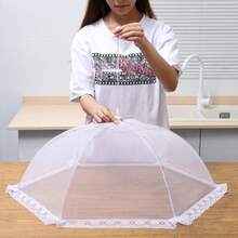 Foldable Vegetable Cover, Keeps Your Food Fresh And Protected From Flies! Large Foldable Food Cover Anti-Fly Mesh Cover Kitchen Outdoor Food Cover Anti-Insect Mesh Screen Cover - Multicolor - View 2