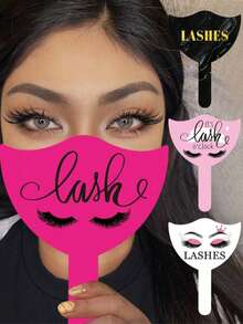 1PC Lash Technician Photo Prop Lash Photo Display Board Reusable PVC Handheld Lash Beauty Card Social Media Lash Technician Supplies Lash Tools Lash Technician Gift - Multicolor - View 2