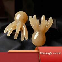 1pc Portable Octopus Wide-Tooth Massage Comb 7.5*6cm Handheld Scalp Massager, Relieve Tension, Relax Scalp - Multiple Styles - View 6