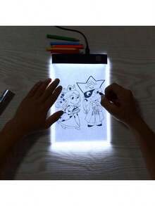 1 مجموعة لوحة رسم LED، سطوع قابل للتعديل على 3 مستويات، لوحة رسم رقمية، صندوق ضوئي، وسائل تعليمية، العودة إلى المدرسة - متعدد الألوان - مشاهدة 6