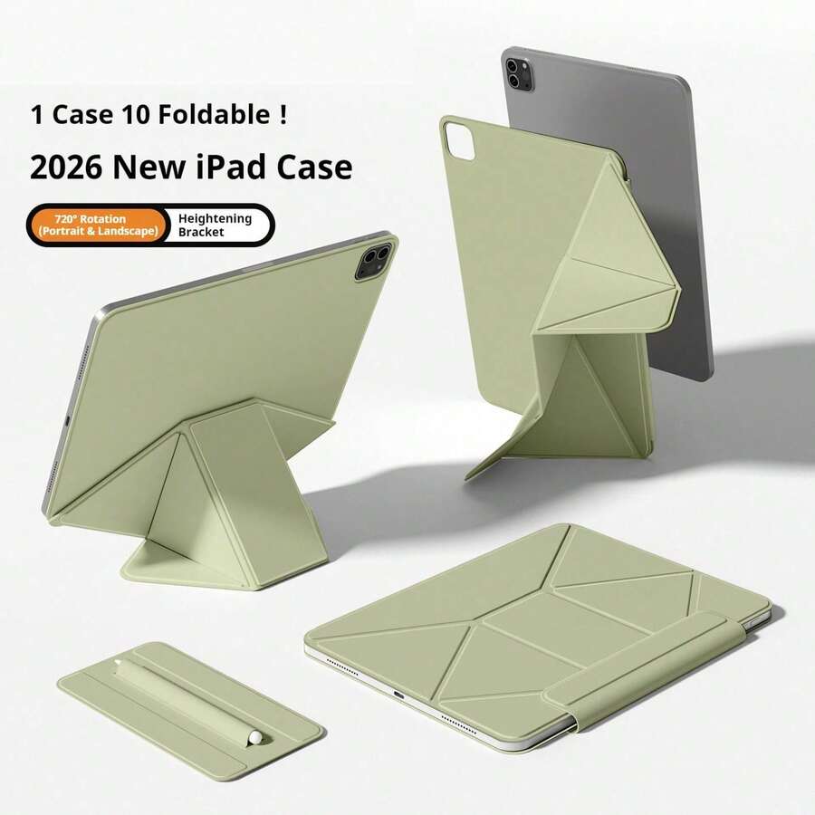 智能翻蓋保護殼，適用於 iPad A16 11代 2026 Air 11 M3 M4 M5 Pro 13 12.9 4代 5代 Mini A17 Pro，磁吸式