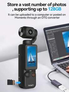 Pocket-Sized Portable 2.5k Ultra HD Action Camera With Micro SD Memory - View 3