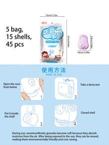 1/3/5 Pack tragbare Entfeuchterbeutel, geeignet für Zuhause, Gepäck, Küche, Kleiderschrank, Schlafzimmer, Feuchtigkeitskontrolle, Studentenwohnheim-Essentials, wasserabsorbierendes Material, Trockenmittel, Feuchtigkeitskontrolle, Entfeuchterbeutel, Trockenmittel, Raum, Reisen, Urlaub, Frauentag, Reise-Essentials, kleines Geschenk für Freunde und Familie - Übersicht 10