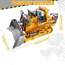 Remote Control Excavator, Suitable For 6-12 Years Old Boys Toy. 11-Channel Remote Control Construction Vehicle With Sound And Light Effects And Metal Bucket. Perfect As A Birthday Gift For Children 6 Years Old And Above. (2.4 GHz Frequency) - Multicolor - View 12