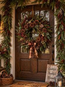 Mini Pine Cone Decorative Balls, 2-6-12pcs/Pack, With Gold Rope Hanging Rustic Style Pine Cone Balls, Brown Pine Cones, Suitable For Christmas Tree, Autumn, Thanksgiving, Wedding, Home Decor, Holiday And Party Decoration - Multicolor - View 5