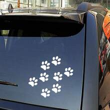 8pcs Cat Paw Print Car Stickers, Gift For Friends - A - View 1