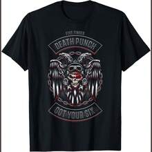 5FDP Biker Badge Got Your Six T-Shirt - 黑色 - 查看 1