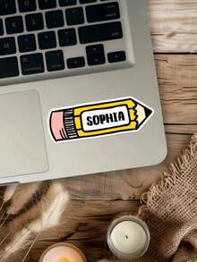50/20/10/1 Set Customized Cartoon Stationery Set, Stickers, Book Labels, Customized Name Pencil And Crayon, Pencil Case - Multicolor - View 5