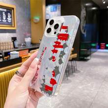 手機殼：劍圖案設計 T-Trapstars 手機殼 適用於 Apple 17 16e 16 15 14 13 12 11 Pro Max Air X XR XSMAX 8 7 Plus 透明軟 TPU 背蓋 - 彩色 - 查看 4
