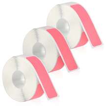 3 rollos de fondo rosa suave que hacen que el texto negro impreso sea claro, conveniente para la clasificación y ordenación por colores - Rosa - Ver 7