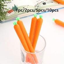 قلم محايد على شكل جزرة بأسلوب عشوائي PC/2pcs/5pcs/10pcs - لون برتقالي - مشاهدة 5