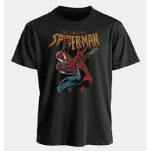 Disney 2026 The Amazing Spider-Man Retro Print T Shirt Men Women Summer Cotton Oversized T-Shirt Superhero Fan Gift - 1 - 查看 2
