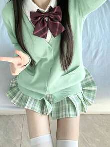 2pcs/Set Fashion Casual JK Bow Tie & Tie Set, Suitable For School Style, Cosplay - Multicolor - View 3