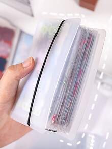 Organizador de carpeta de hojas sueltas de gran capacidad, adecuado para cinta, fotos, pegatinas, tarjetas, recibos, facturas, notas adhesivas, coleccionables y guías de imágenes, organizador de archivos de inserción estilo bolsillo para el hogar, la oficina y los viajes, también para almacenamiento de manualidades y álbumes de recortes, artículos de papelería para el regreso a la escuela - Multicolor - Ver 3