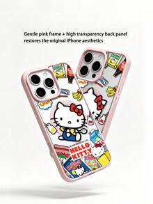 Miniso 1件裝 Sanrio 磁吸充電手機殼 夏季時尚款 節日禮物盒裝 適用 iPhone 17 17Air 17Pro 17ProMax 11 12 13 14 15 16Pro 16ProMax 14Plus 15Plus 16Plus 15ProMax 16Pro 16ProMax XR - 粉紅色1 - 查看 2