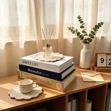 Desktop Decor Set 3 Decorative Books, Suitable For Home Living Room Study Decor | Premium Decorative Faux Books, Suitable For Office Desk Decor, Scene Atmosphere Decor Fake Books - 3pcs - View 8