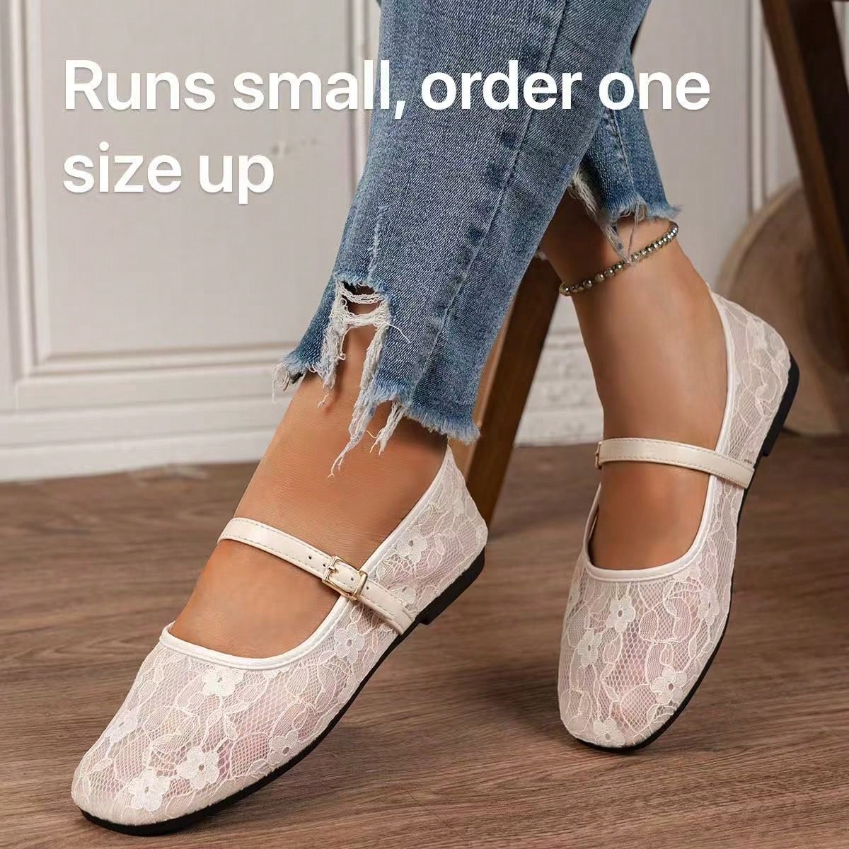 Zapatos planos de malla de encaje nuevos de verano, transpirables, cómodos, con suela blanda y sin fatiga, adecuados para adolescentes en el hogar y