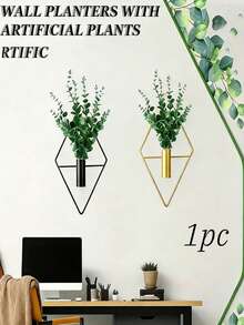 1pc Diamond Shaped Hanging Flower Pot Vase Indoor Stand Modern Geometric Wall Decor Suitable For Home, Living Room, Office, Party, Wedding, Home Decor, Spring Garden Decor, Mother's Day Decor, Ideal Mother's Day Gift - Multicolor - View 1