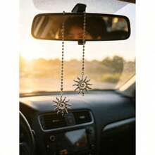 1 pièce Pendentif de voiture tournesol, décoration de rétroviseur intérieur, pendentif de voiture - A - Voir 11