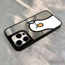 1PC New Mirror Funny Big White Duck Pattern Phone Case Compatible With IPhone 17 Pro Max/17 Pro/17/16/15/14 Plus/13/12/11/IX/XS Max - Multicolor - View 3