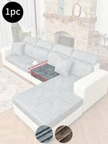 1 Peça Capa de Almofada de Sofá de PU Fosco, Resistente a Manchas e à Prova de Derramamento! Design Minimalista Clássico, Capa de Almofada de Alta Elasticidade, Fácil de Limpar Sem Remoção, Essencial para Famílias com Animais de Estimação e Crianças, Adequado para Sofás de Sala de Estar e Sala de Jantar, Cinza Claro, Café Escuro, - Multicolorido - Visão 18