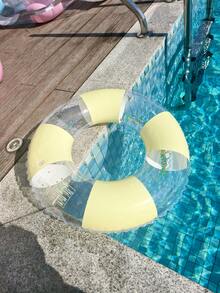 Cute Macaron Color Pool Float Set, Glitter Sequin Inflatable Swim Ring + Mesh Water Hammock Lounge Chair, Essential For Adult Summer Vacation - Multicolor - View 10