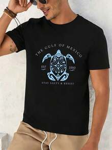 T-shirts i stora storlekar för män - Svart - Visa 2