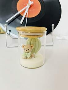 1pc New Cartoon Style Scented Candle Cup (Height 8.5cm/3.34in), Creative Glass Cup Candle, Handmade Soy Wax, Smokeless Candle, Suitable For Home Decor, Living Room Decor, Bedroom Ornament Decor, Birthday Decor Candle, Gift, Souvenir, Party Decor Supplies, Graduation Season Gift, Candle, Candles, Decorative Candle, Bestfriend Gifts, Gift For Woman, Candles Home Decoration, Candles Cute, Jar Candles - Multicolor - View 4