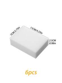 3/6/12pcs/Premium Thickened Dishwashing Sponges - Super Strong Cleaning Power, Pot Brush And Dish Brush Set, Kitchen Rags, Non-Scratch Surface, Super Absorbent - Durable And Long-Lasting, Double-Sided Scouring Pads, Suitable For Kitchen And Home Cleaning - Essential Cleaning Tool Set - White - View 12