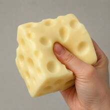 1/2pcs  Jumbo Cheese Cube Stress Ball Big Cheese Shapeable Squeeze Ball Non-Bounce Fidget Toy ASMR Sensory Anti-Stress Christmas Gift - Party Toys - View 2