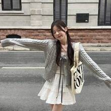 Women Cardigans - Grey - View 4