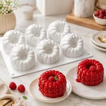 1pc Silicone Mango/Raspberry/Strawberry Cake Mold, Reusable Baking Mold, Suitable For DIY Mousse, Chocolate, Chiffon, Cheese, Ice Cream, Jelly, Pudding, Easy Release, Perfect For Easter, Christmas, Valentine's Day, Graduation, Birthday Party - Multicolor - View 2