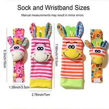 Baby Wrist Rattle Socks And Foot Finder Set, Perfect Baby Toys For 0-12 Months Newborn Boys And Girls As Shower Gifts, Garden Bug Series - Multicolor - View 11