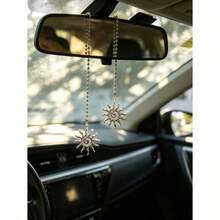 1 pièce Pendentif de voiture tournesol, décoration de rétroviseur intérieur, pendentif de voiture - A - Voir 4