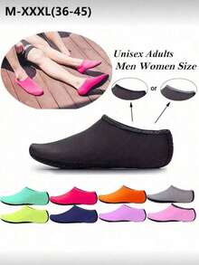 1 đôi/3 đôi giày đi biển unisex, giày lặn mềm, giày đi nước chống trượt chống cắt kiểu đi chân trần - Nhiều màu - Xem 2