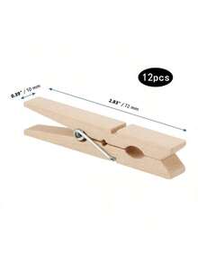 8-50pcs Wooden Clothespins About 7.2cm/2.8inch Long - Multicolor - View 12