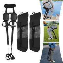 SENDERPICK Outdoor Fishing Stool Portable Leg Ergonomics Seat Portable Chair With Invisible Seats - Black - View 10