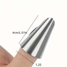 2pcs/4pcs/5pcs Stainless Steel Vegetable Picking Finger Nail Protector, Finger Guard Sleeve, Finger Cap, Garlic Peeling & Edamame Pinching Thumb Knife - Silver - View 8