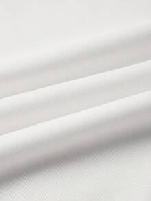 Camiseta de Mujer Estampada con Flores, Manga Corta y Cuello Redondo, Ligera y Transpirable para Primavera y Verano Blusa informal verano Playera con frase graciosa para mujer - Blanco - Ver 5