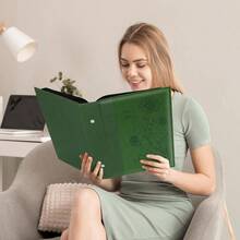 - lbum de fotos de 4x 6 pulgadas, 300 fotos, cubierta de piel de gran capacidad, capacidad para lbumes de fotos familiares y bodas, capacidad para 300 fotos horizontales de 4x 6 pulgadas - 300 Pockets + Verde oscuro - Ver 7