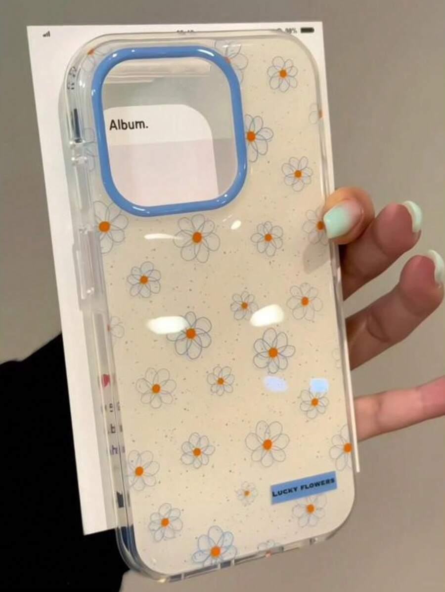 1個白色大孔雛菊手機殼,相容 iPhone 17 Pro Max、Apple 16/15/14/13 - 白色 - 查看 1