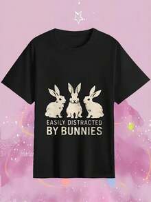 Women T-Shirts - Black - View 3